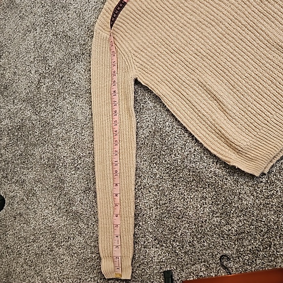 Roxy Mock Neck Pullover Knit Sweater Size Small - Tan - Picture 8 of 8